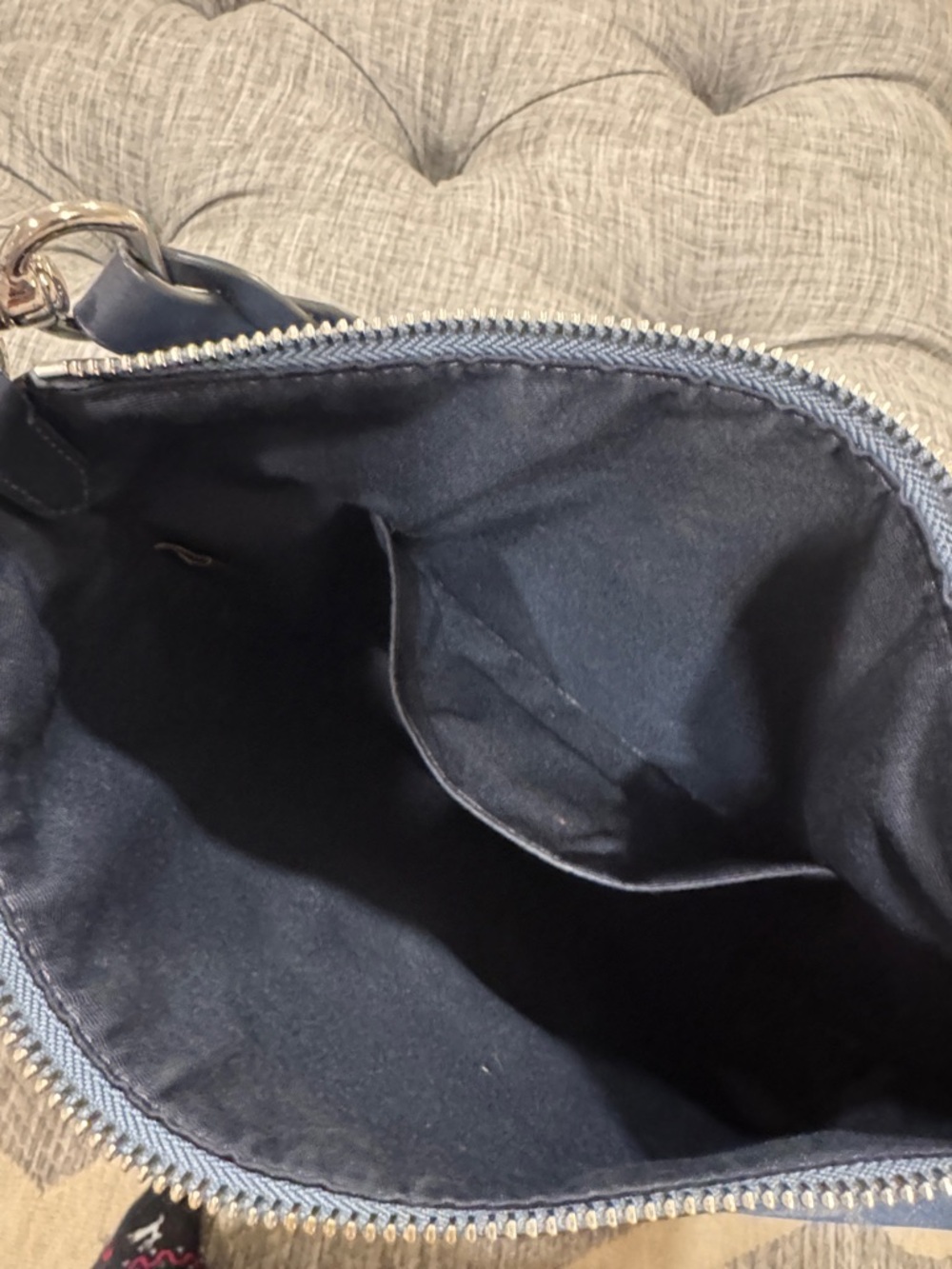 Coach Abby Duffle Blue Signature Monogram Hobo Bag - Picture 13 of 17